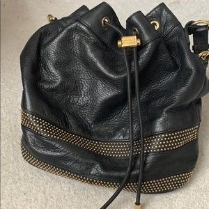 Badgley Mischa black leather shoulder bag.